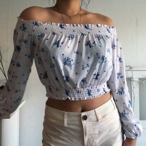 Off The Shoulder Floral Top